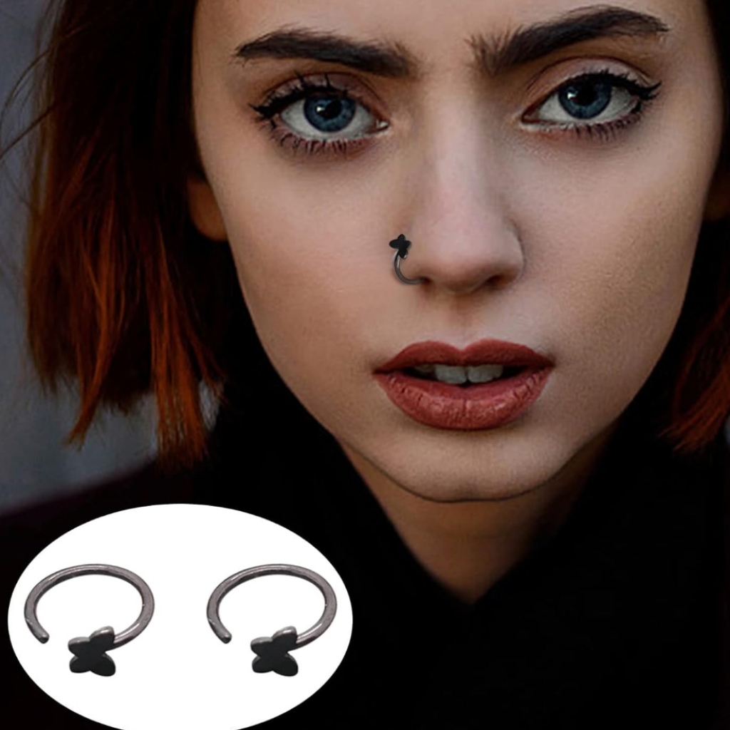 2 Nose Ring Hoops